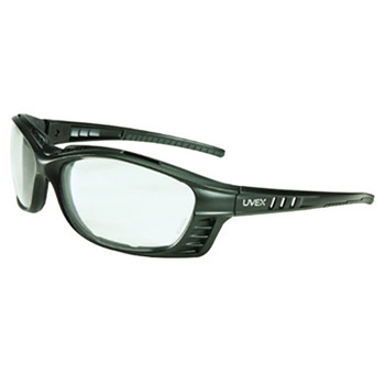 Uvex UVXS2600XP by Honeywell Livewire Sealed Safety Glasses With Matte Black Polycarbonate Frame And Clear Polycarbonate treme Plus Anti-Fog Lens