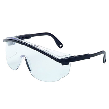 Uvex UVXS2700C By Honeywell Astrospec 3000 S Narrow Safety Glasses With Black Plastic Frame And Clear Polycarbonate treme Anti-Fog Lens