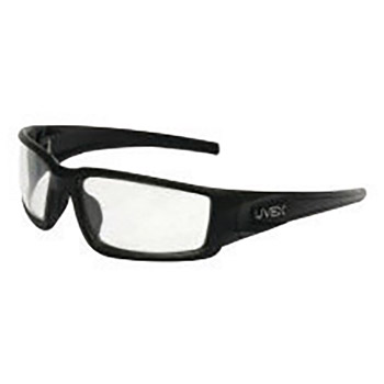 Uvex UVXS2940XP by Honeywell Hypershock Protective Safety Glasses With Matte Black Polycarbonate Frame And Clear Polycarbonate treme Plus Anti-Fog Lens