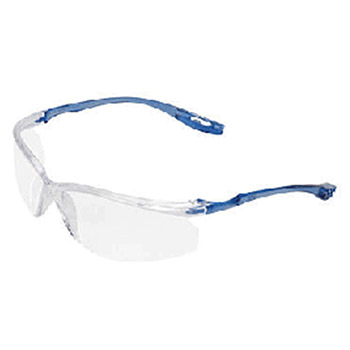 3M 11797-00000 Virtua Sport CCS Safety Glasses With Blue Frame Clear Polycarbonate Hard Coat Lens And Corded Earplug Container