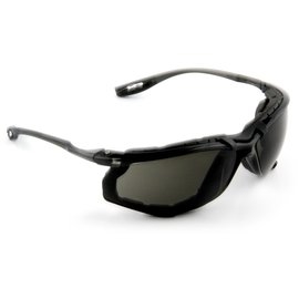 3M 3MR11873-00000 Virtua CCS Safety Glasses With Black Polycarbonate Frame, Gray Polycarbonate Anti-Fog Lens And Foam Gasket Attachment