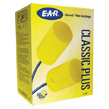 3M Earplugs Single Use EAR Classic Plus Cylinder Shaped 311-1105