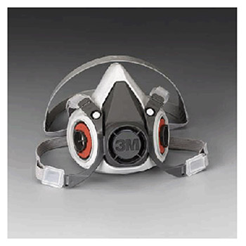 3M 6100 Small Thermoplastic Elastomer Half Mask Reusable Series 6000 Facepiece (24 Each Per Case), Per Case