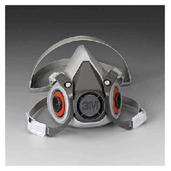 3M 6200 Medium Thermoplastic Elastomer Half Mask Reusable Series 6000 Facepiece (24 Each Per Case)