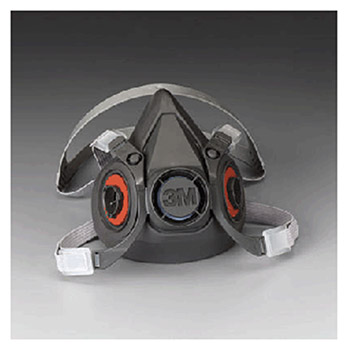 3M 6300 Large Thermoplastic Elastomer Half Mask Reusable Series 6000 Facepiece (24 Each Per Case)