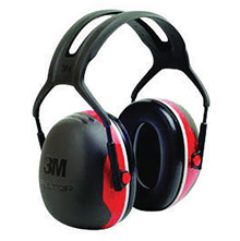 3M 3MRX3A Peltor Black And Red Model X3A/37272(AAD) Over-The-Head Hearing Conservation Earmuffs