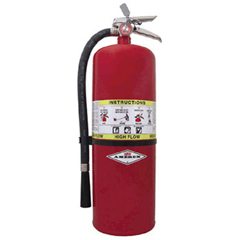 Amerex 760 20 Pound High Flow Multi-Purpose Dry Chemical Fire Extinguisher With Wall Mount For Class ABC Fires
