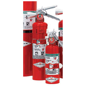 Amerex B385TS 2-1/2 Pound Halotron I Fire Extinguisher With Aluminum Valve And Vehicle Bracket