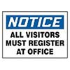 Accuform Signs Sign 7in X 10in Blue Black White Adhesive MADM882VS