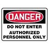 Accuform Signs Sign 7in X 10in Red Black White Adhesive Vinyl MADMD18BVS