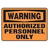 Accuform Signs Sign 7in X 10in Orange Black Adhesive Vinyl MADMW04BVS