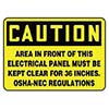 Accuform Signs Sign 7in X 10in Black Yellow Adhesive Vinyl MELCC01VS