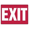 Accuform Signs Sign 10in X 14in Red White Aluminum Value Admittance MEXT562VS