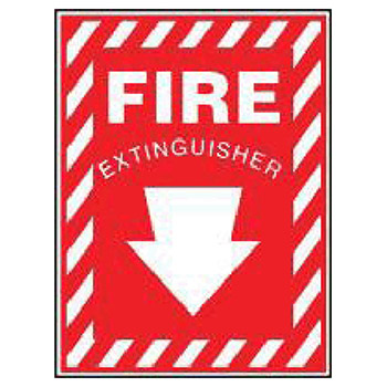 Accuform Signs Sign 10in X 7in Red White Adhesive Vinyl Value MFXG417VS