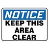 Accuform Signs Sign 7in X 10in Blue Black White Adhesive MGNFN12BVS