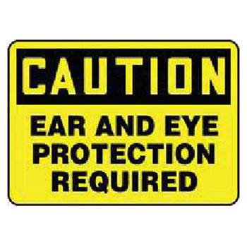 Accuform Signs Sign 7in X 10in Black Yellow Adhesive Vinyl MPPE436VS