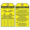 Accuform Signs 5 5 8in X 3 1 8in Yellow Black PF Cardstock TRS318CTP