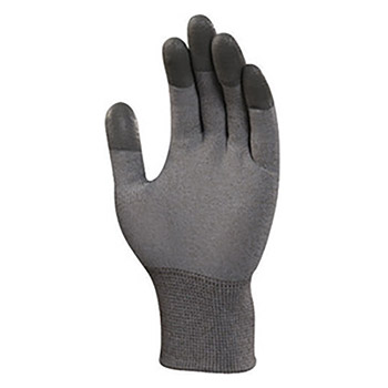 Ansell Size 10 HyFlex 13 Gauge Gray Polyurethane Fingertip Coated Work Glove With Gray Polyamide Copper Fiber Liner And Knit Wrist