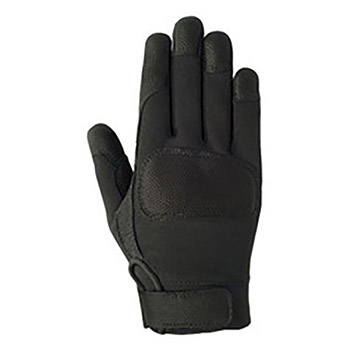Ansell Large Black 10" ActivArmr Kevlar Disposable Glove With Textured Finish, Gusseted Cuff, Knuckle Guard And Hook And Loop Closure