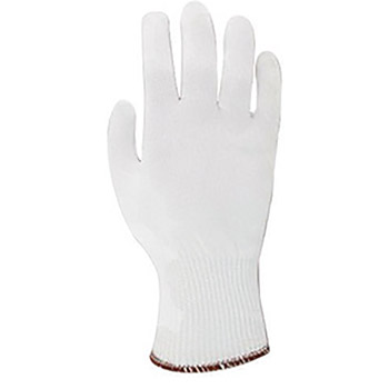 Ansell ANE72-025-10 Size 10 White SafeKnit Ultra Light Duty Spectra And Fiber Ambidextrous Cut Resistant Gloves With Knit Wrist And Kevlar Lined