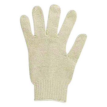 Ansell Size 6 MultiKnit Heavy Duty Off-White Uncoated Work Gloves With Cotton And Polyester Liner And Knit Wrist