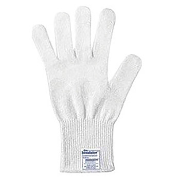 Ansell White ThermaKnit Insulator Thermolite Light Weight Cold Weather Gloves With Knit Wrist
