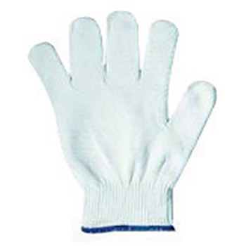 Ansell ANE78-200-9 Size 9 White KleenKnit Light Weight Stretch Nylon Low Lint Inspection Gloves With Standard Cuff, Per Dz