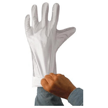 Ansell Edmont 902209 Size 6 White Barrier Hand Specific 2 1/2 Mil Flat Film Unlined Gloves