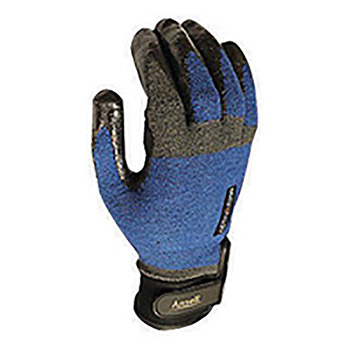 Ansell Size 10 ActivArmr 13 Gauge Heavy Laborer Cut And Abrasion Resistant Foam Nitrile Dipped Palm Coated Work Gloves With Intercept Technology Stainless Steel And DuPont Kevlar Liner And Hook And Loop Cuff