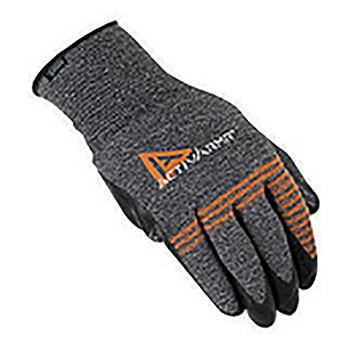 Ansell Size 10 ActivArmr 15 Gauge Light Duty Multi-Purpose Black Foam Nitrile Palm And Fingertip Coated Work Gloves With Nylon Liner And Knit Wrist
