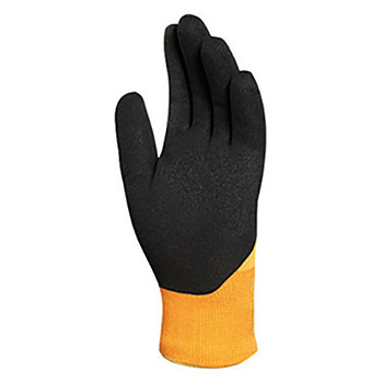 Ansell Size 10 Black And Hi-Viz Orange ActivArmr Nitrile Acrylic And Polyester Lined Cold Weather Gloves With Knit Wrist