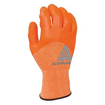 Ansell Size 10 Hi-Viz Orange ActivArmr Neoprene And Nitrile Cut Resistant Gloves With Knit Wrist, Spandex, Polyester, Nylon And Kevlar Lined And Neoprene And Nitrile Coating