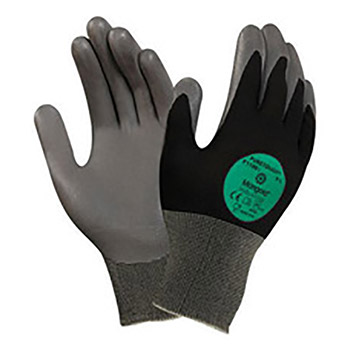 Ansell Size 10 Marigold PURETOUGH 13 Gauge Cut Resistant Gray Water Based Polyurethane And Nitrile Palm Coated Work Glove With Seamless Knit Nylon Liner And Knit Wrist