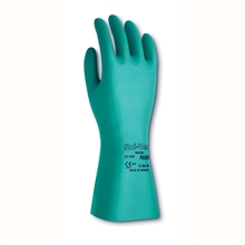 Ansell Edmont Nitrile Gloves Green Sol Vex 13 in Unlined 11 mil