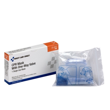 First Aid Only CPR Mask, One Way Valve, AU321011