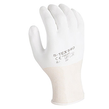 Showa Best Glove B13540-XXL Size 10 Showa 540 13 Gauge Light Weight Cut Resistant White Polyurethane Dipped Palm Coated Work Gloves With White Seamless High Performance Polyethylene Knit Liner And Elastic Knit Wrist