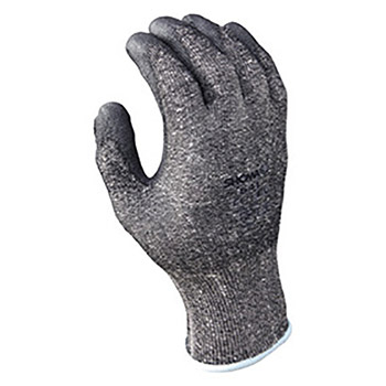 SHOWA Best Glove Medium SHOWA 541 13 Gauge Cut Resistant Gray Polyurethane Dipped Palm Coated Work Gloves With Light Gray Seamless Dyneema And High Performance Polyethylene Knit Liner And Elastic Wrist