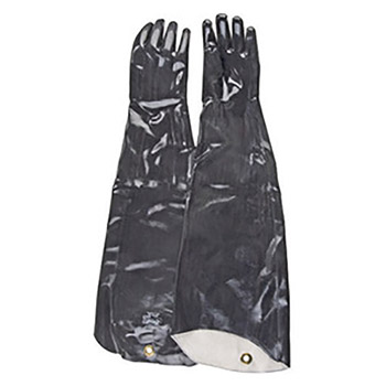 Showa Best Glove B136731-10Showa Best Size 10 Large Black Neo Grab 31" Cotton Lined Neoprene Chemical Resistant Gloves With Smooth Finish And Shoulder Length Cuff