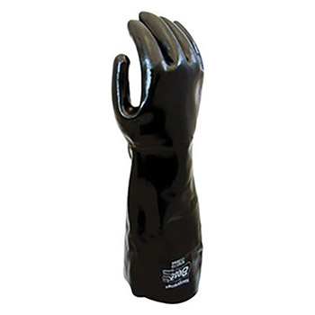Showa Best Glove B136797-10Showa Best Size 10 Large Black Neo Grab Elbow Length Cotton Lined Neoprene Multi-Dipped Chemical Resistant Gloves With Smooth Finish And Gauntlet Cuff