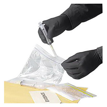 Showa Best Glove B137700PFTS Small Black 9 1-2" N-DEX NightHawk 4 mil Nitrile Ambidextrous Powder-Free Disposable Gloves With Rough Finish And Rolled Cuff (50 Each Per Box)