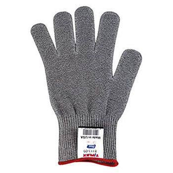 SHOWA Best Glove Size 6 Light Gray T-FLEX 13 gauge Light Weight Dyneema Ambidextrous Cut Resistant Gloves With Knit Wrist, Lycra Spandex Thermax Lined And AlphaSan Antimicrobial Treatment