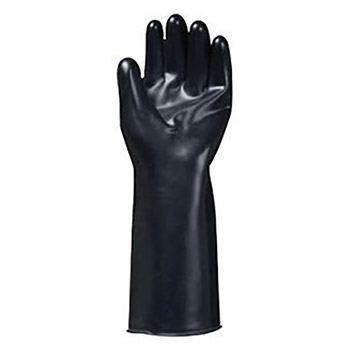 SHOWA Best Glove Size 9 Black Butyl II 14" 14 mil Unsupported Butyl Fully Coated Chemical Resistant Gloves With Smooth Finish And Rolled Cuff