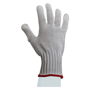 SHOWA Best Glove Size 6 White D-FLEX Dotted Style 10 gauge Light Weight Dyneema And Stainless Steel Ambidextrous Cut Resistant Gloves With Seamless Knit Wrist