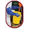 SHOWA Best Nitrile Gloves Size 8 Blue NSK 26 26in Cotton Interlock NSK26-08