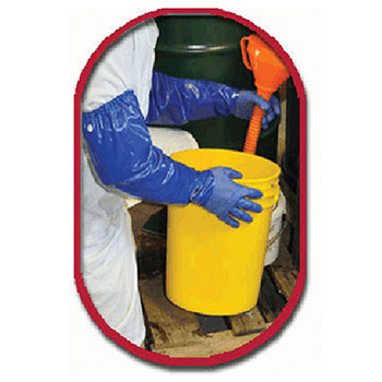 SHOWA Best Nitrile Gloves Size 8 Blue NSK 26 26in Cotton Interlock NSK26-08