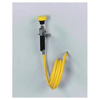 Bradley S19-430A Wall Mounted Hand Held Spray Hose With Yellow Thermoplastic Hose