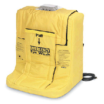 Bradley S19-921H On-Site Portable Gravity-Fed Eye Wash With Wall-Mounting Bracket And Heater Jacket