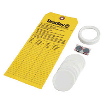 Bradley S19-949 Refill Kit With Replacement Cap Foam Liners And Inspection Tag For On-Site Emergency Eyewash Station