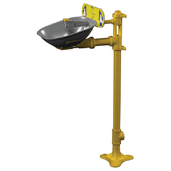 Bradley Pedestal Mounted Eyewash Stainless S19214B
