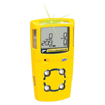 BW Honeywell MC2-XWH0-Y-NA BW Technologies Yellow GasAlertMicroClip XT Portable Combustible Gas Oxygen And Hydrogen Sulfide Monitor